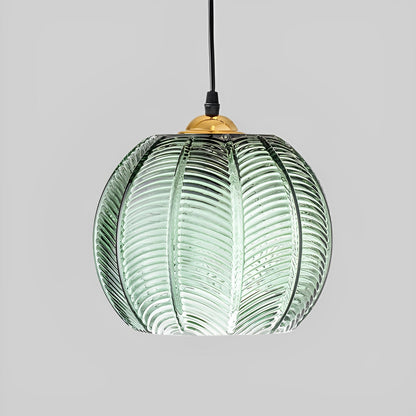 Pina – Suspension en verre cannelé
