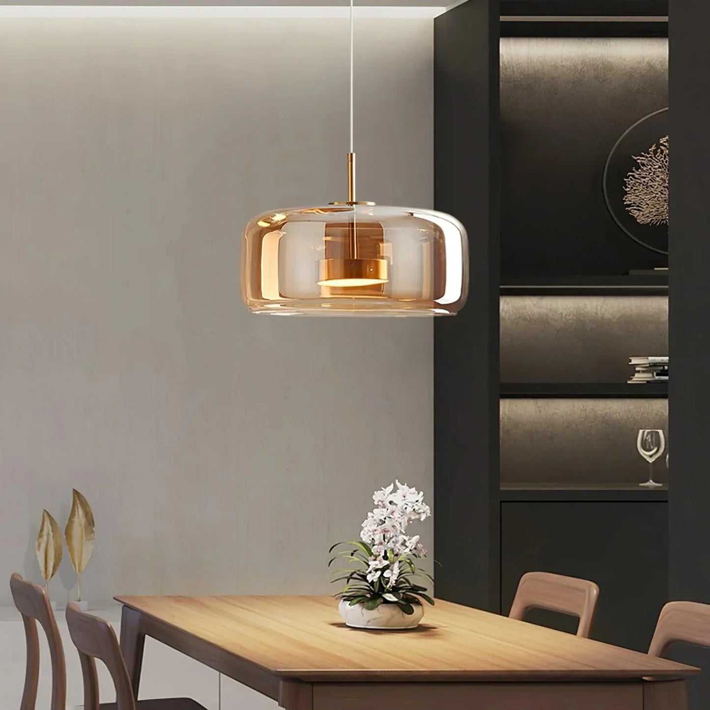 Viora – Lampe en verre moderne