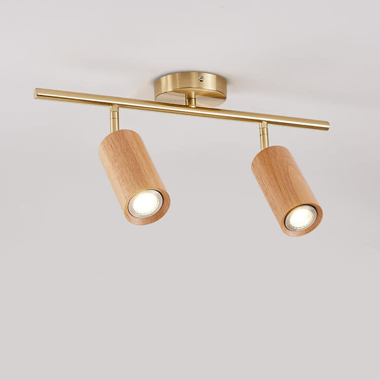 Fabian – Lampe de Plafond Ronde en Bois