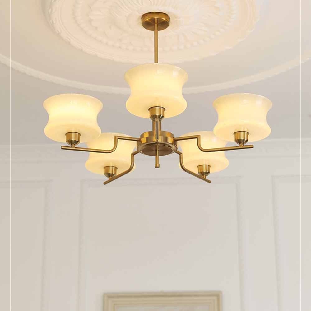 Belue – Lustre moderne en laiton et en verre