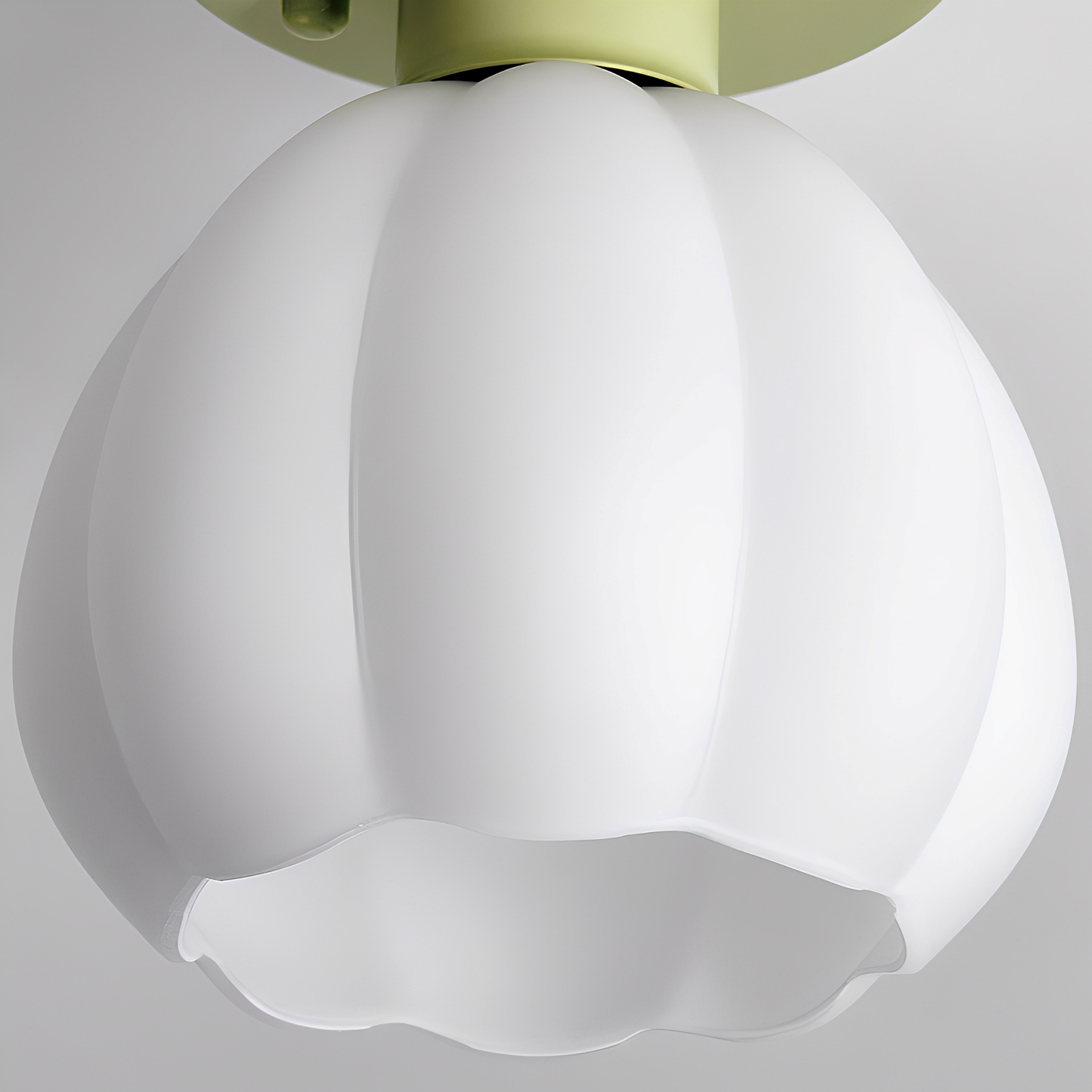 Amora – Lampe Plafond Citrouille Crème