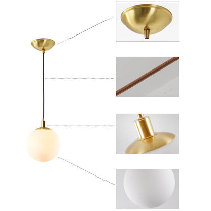 Toshi – Lustre en verre nordique en forme de sphère