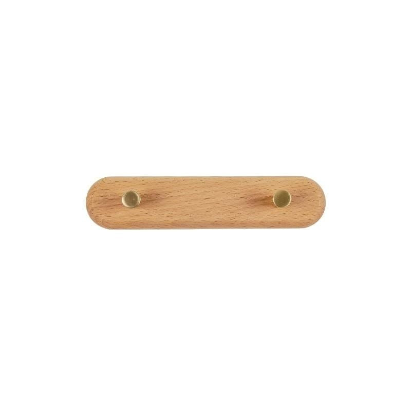 Brunn – Porte-manteau mural en bois massif & laiton