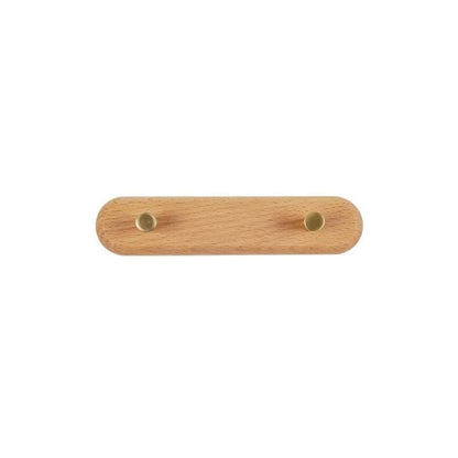 Brunn – Porte-manteau mural en bois massif & laiton
