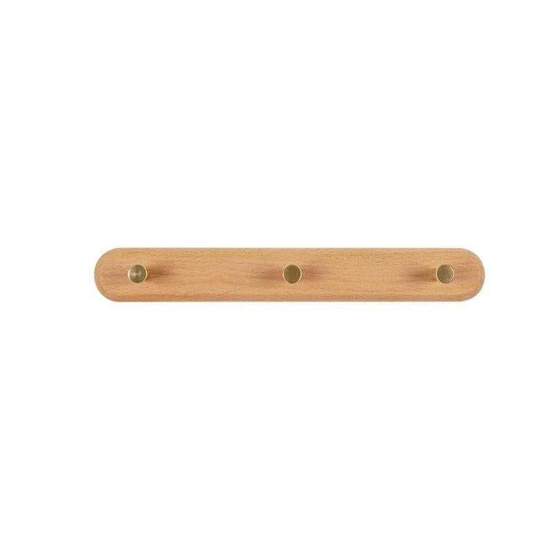 Brunn – Porte-manteau mural en bois massif & laiton