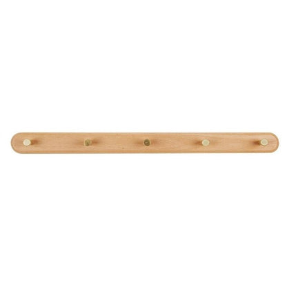 Brunn – Porte-manteau mural en bois massif & laiton