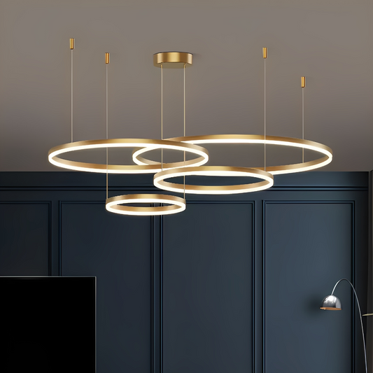 Ambrose – Lustre à anneaux LED moderne