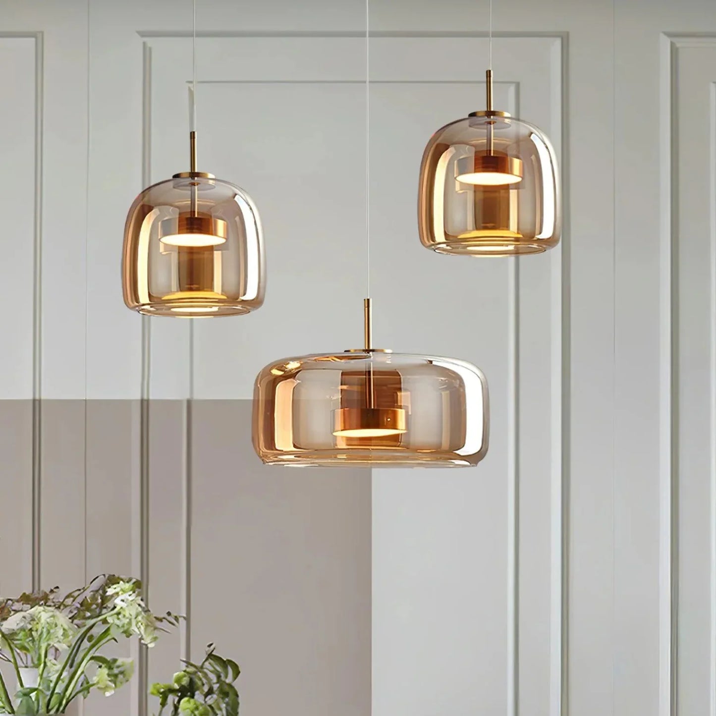 Viora – Lampe en verre moderne