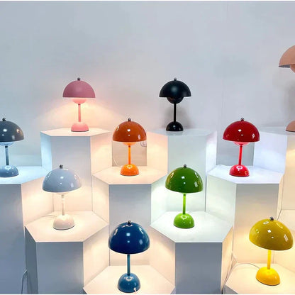 Lampe de bureau à dôme coloré - Style nordique moderne