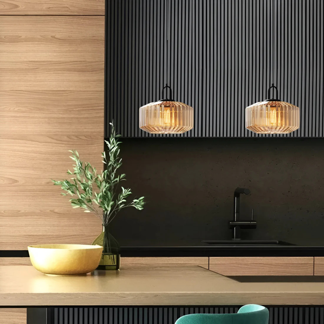 Vireon – Lampe suspendue en verre coloré de haute qualité