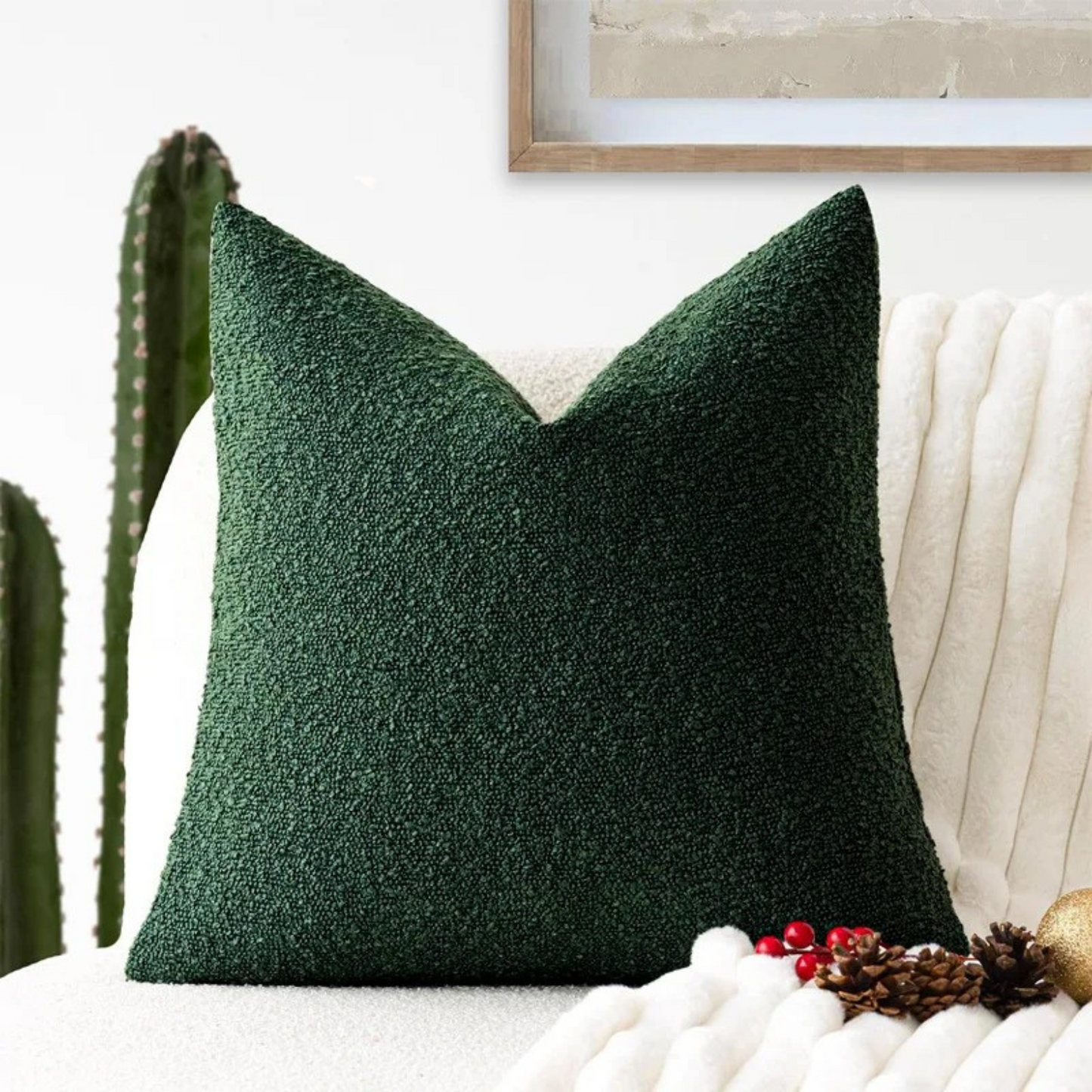 Mira – Douces Housses de Coussin Bouclé