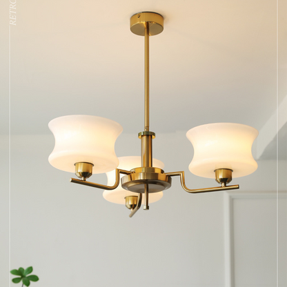 Belue – Lustre moderne en laiton et en verre