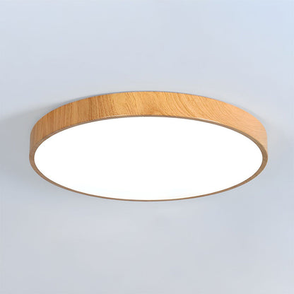 Lian – Plafonnier LED en aspect bois