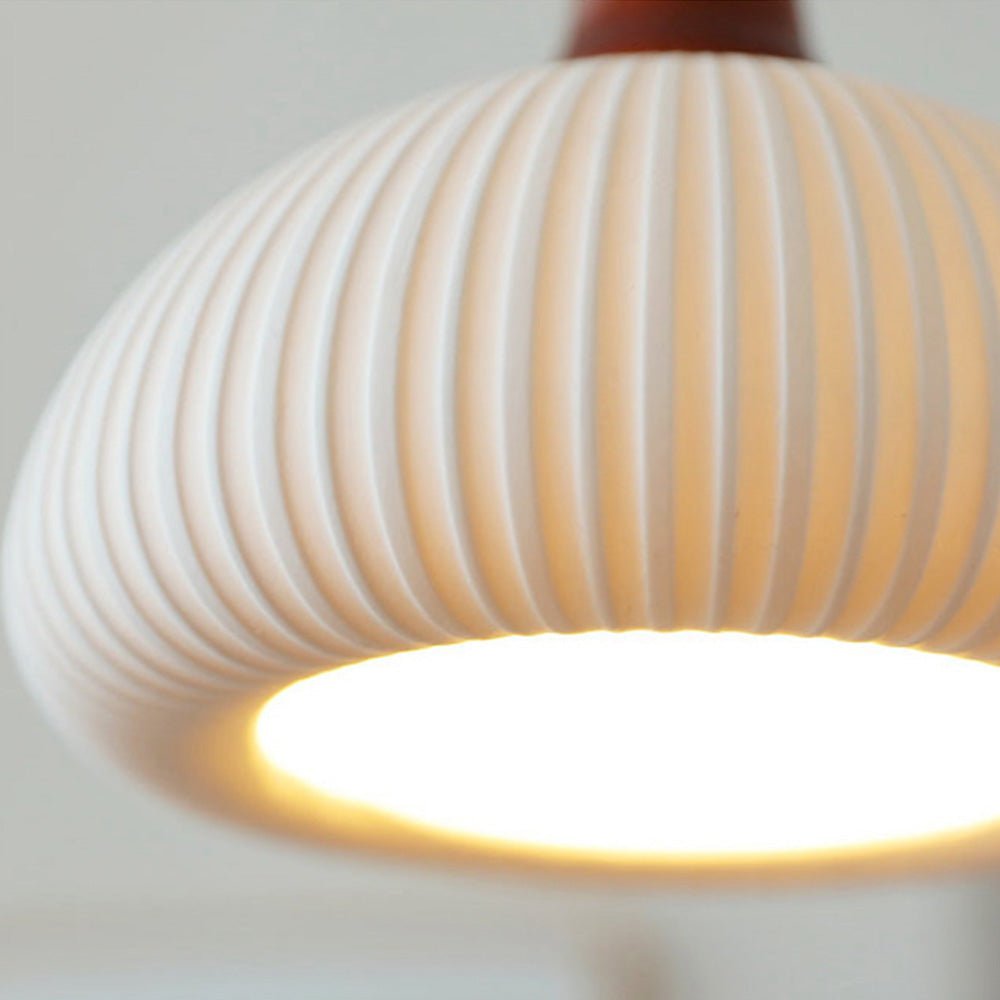 Celesta – Suspension en céramique blanc pur