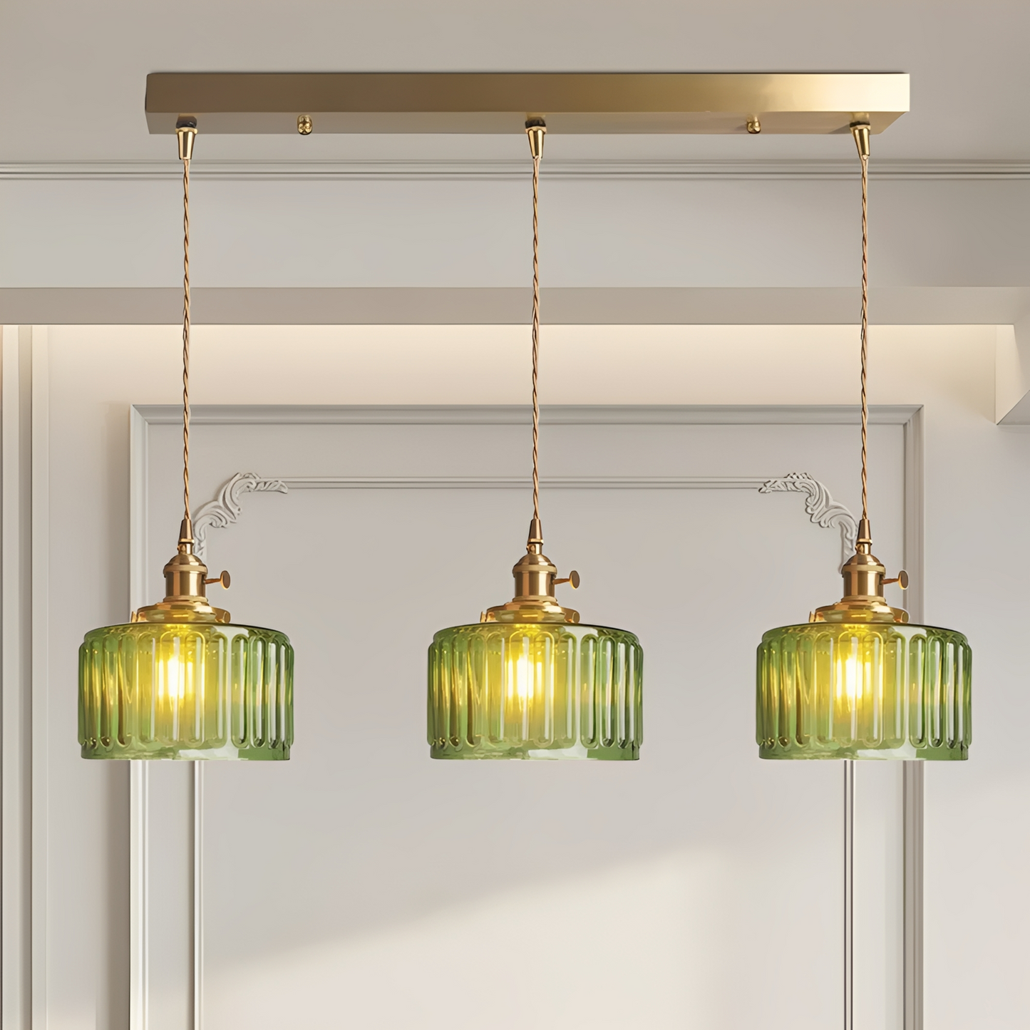 Miriam – Lustre créatif en laiton et verre