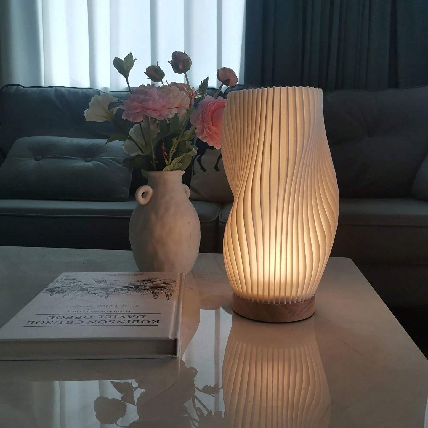 Nerea – Lampe de table moderne Wavecrest