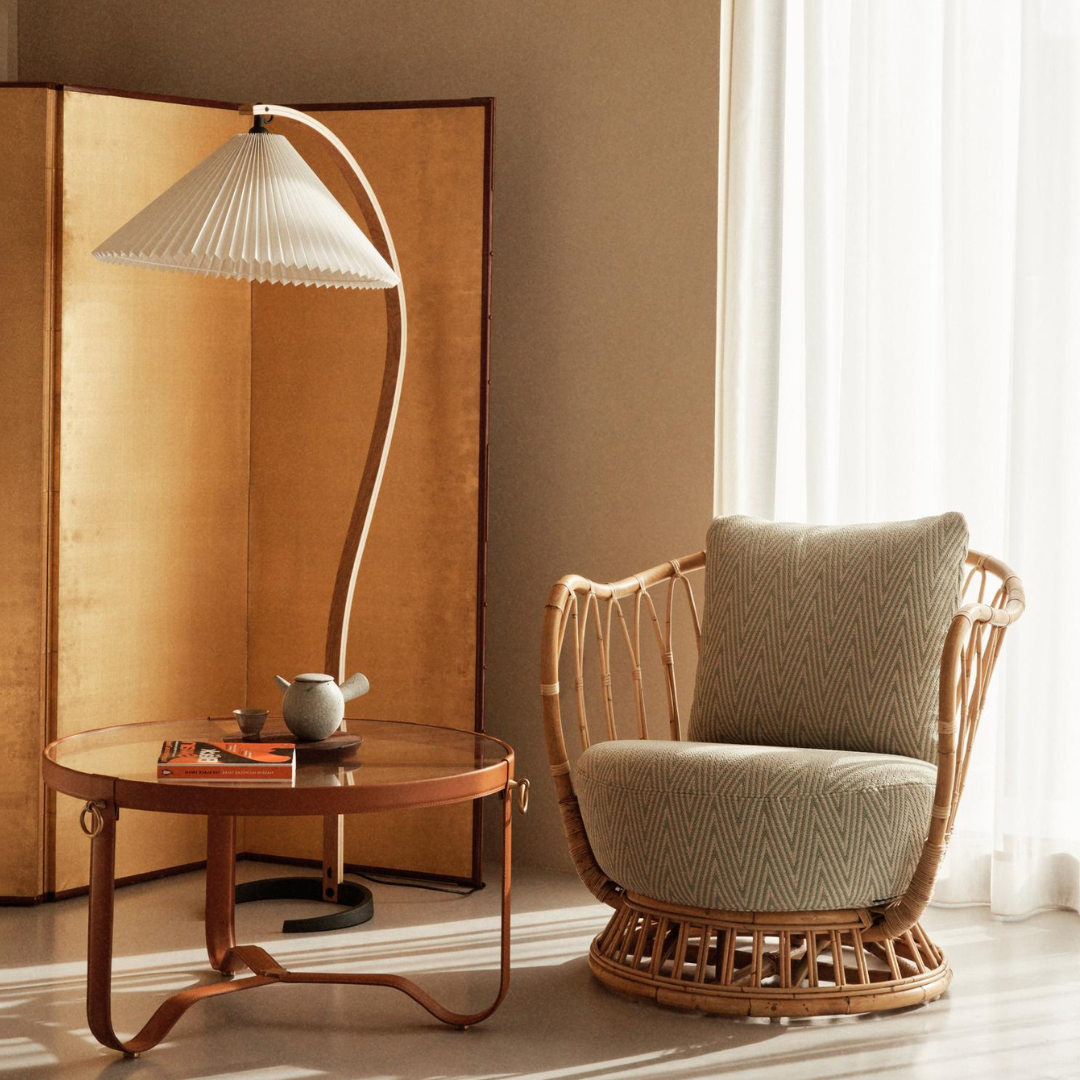 Selina – Lampe nordique sur pied style rétro