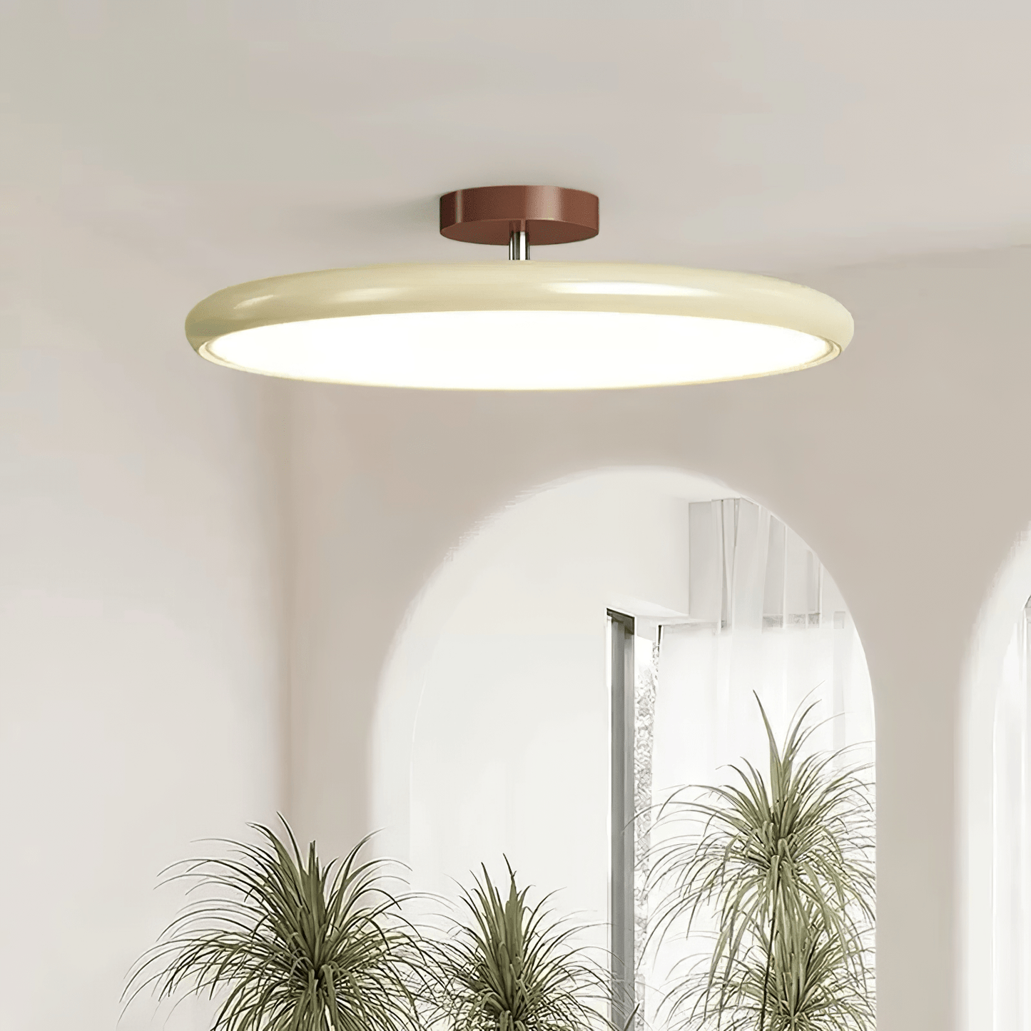 Elyse – Lampe Plafond Crème Française