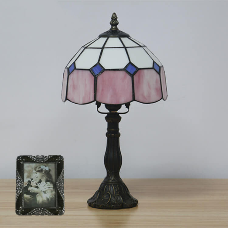 Seraphina – Lampe de table en verre Tiffany vintage