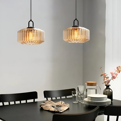 Vireon – Lampe suspendue en verre coloré de haute qualité