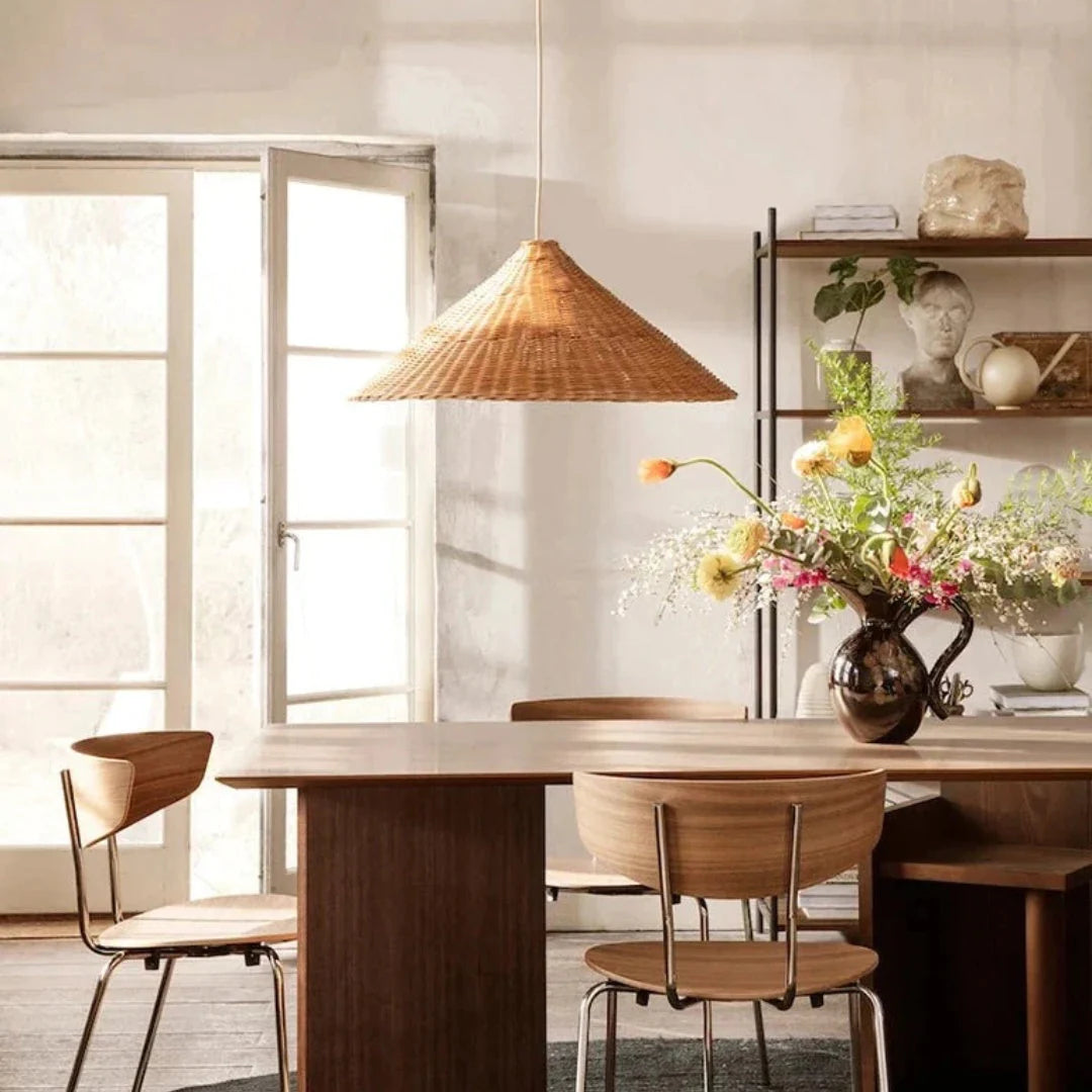 Niva – Lampe suspendue en rotin Boho