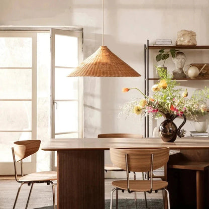 Niva – Lampe suspendue en rotin Boho