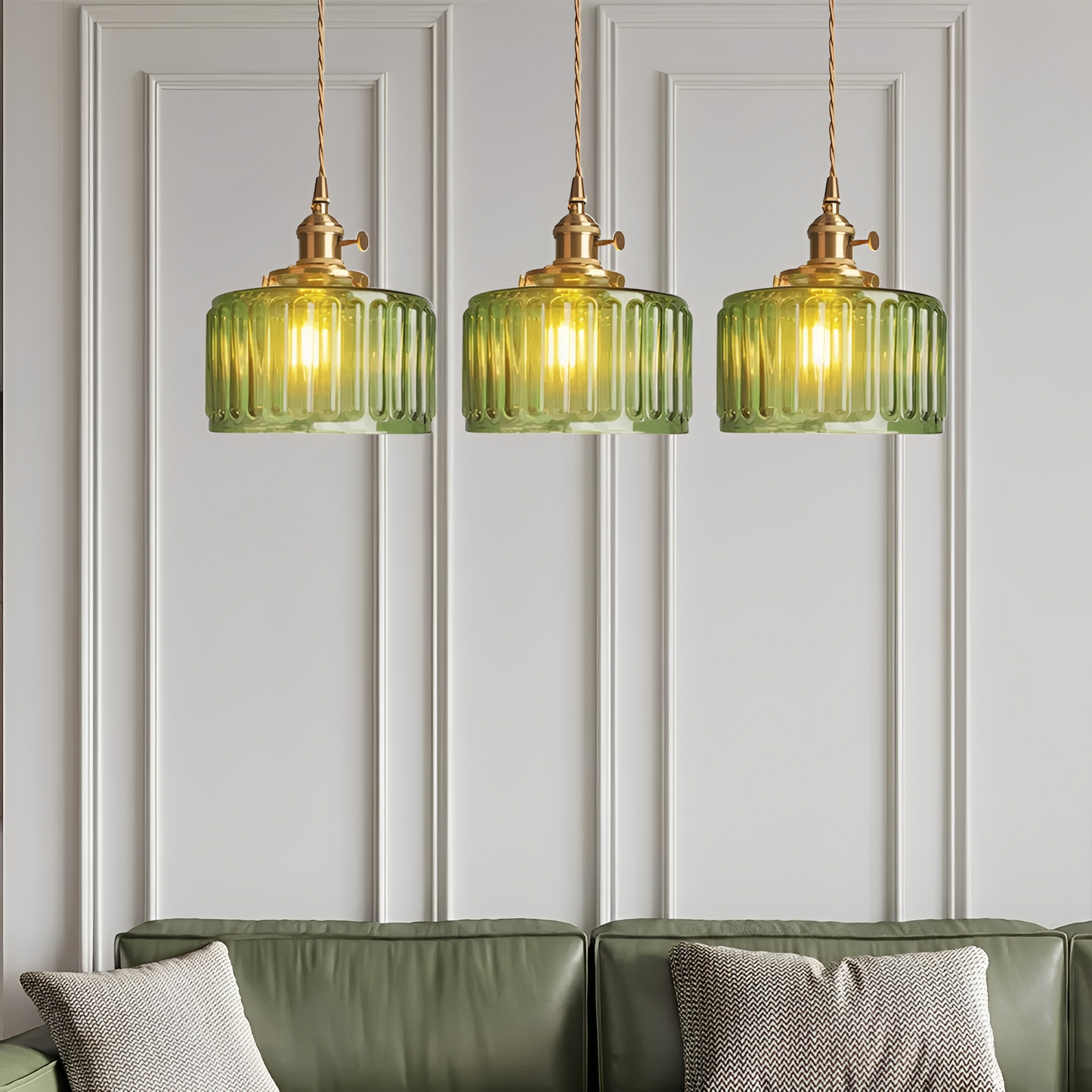 Miriam – Lustre créatif en laiton et verre