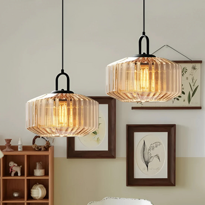 Vireon – Lampe suspendue en verre coloré de haute qualité