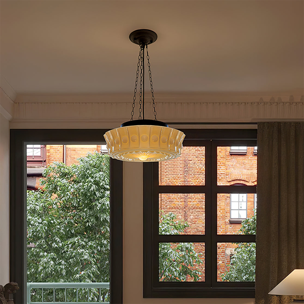Elora – Suspension blanche style vintage