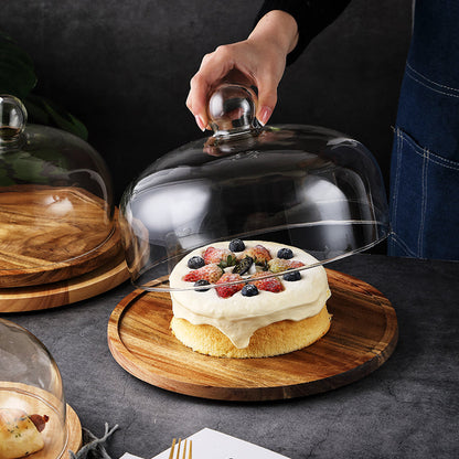 Elvra – Plat nordique en bois pour gâteau