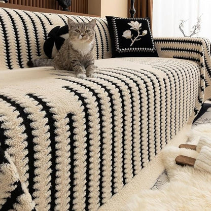 Nolan – Housse de canapé en peluche hivernale