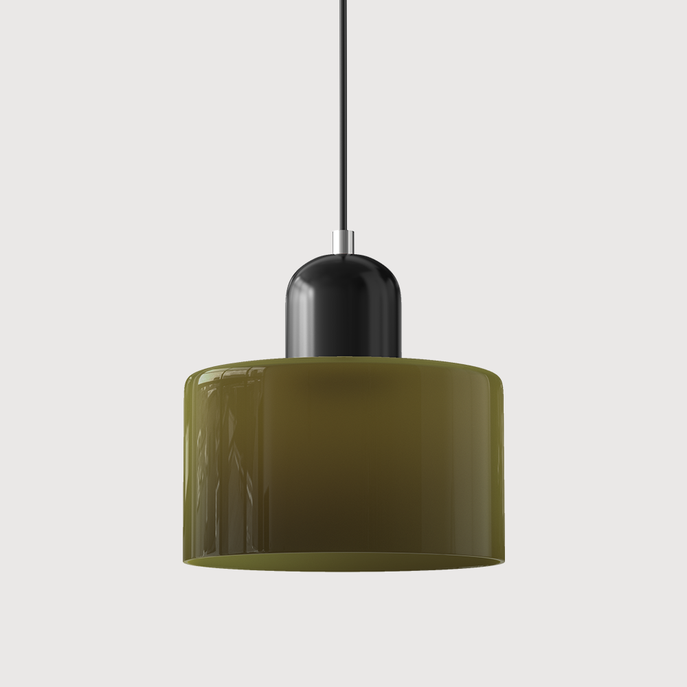 Gelly – Lampe Suspendue en Verre Rond dans le Style Cream Wind