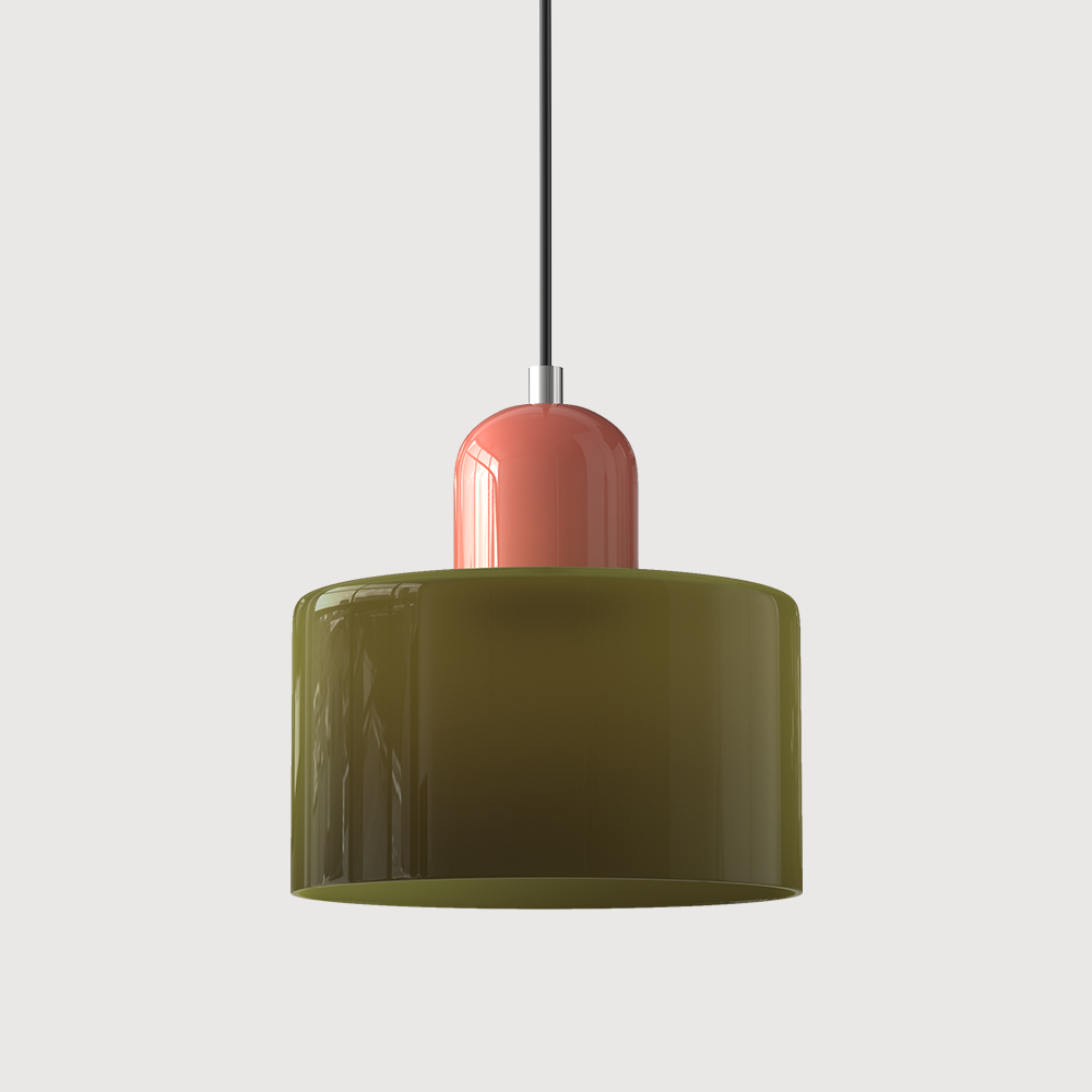 Gelly – Lampe Suspendue en Verre Rond dans le Style Cream Wind