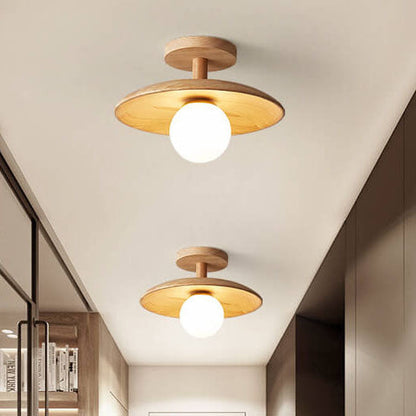 Elian – Plafonnier Moderne en Design Bois