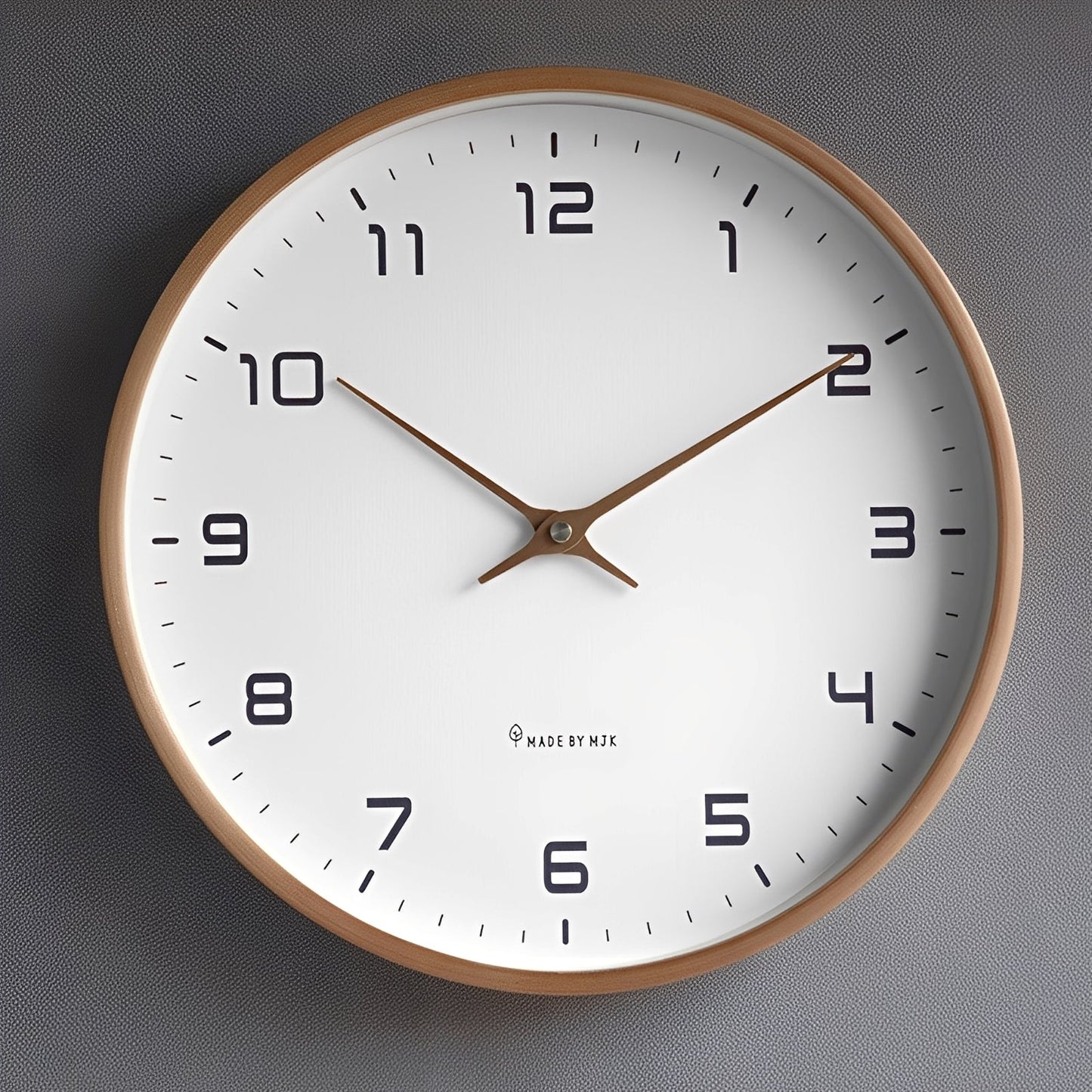 Nordik – Horloge murale silencieuse en bois massif