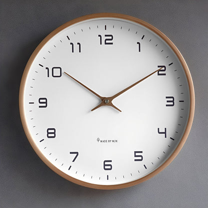 Nordik – Horloge murale silencieuse en bois massif
