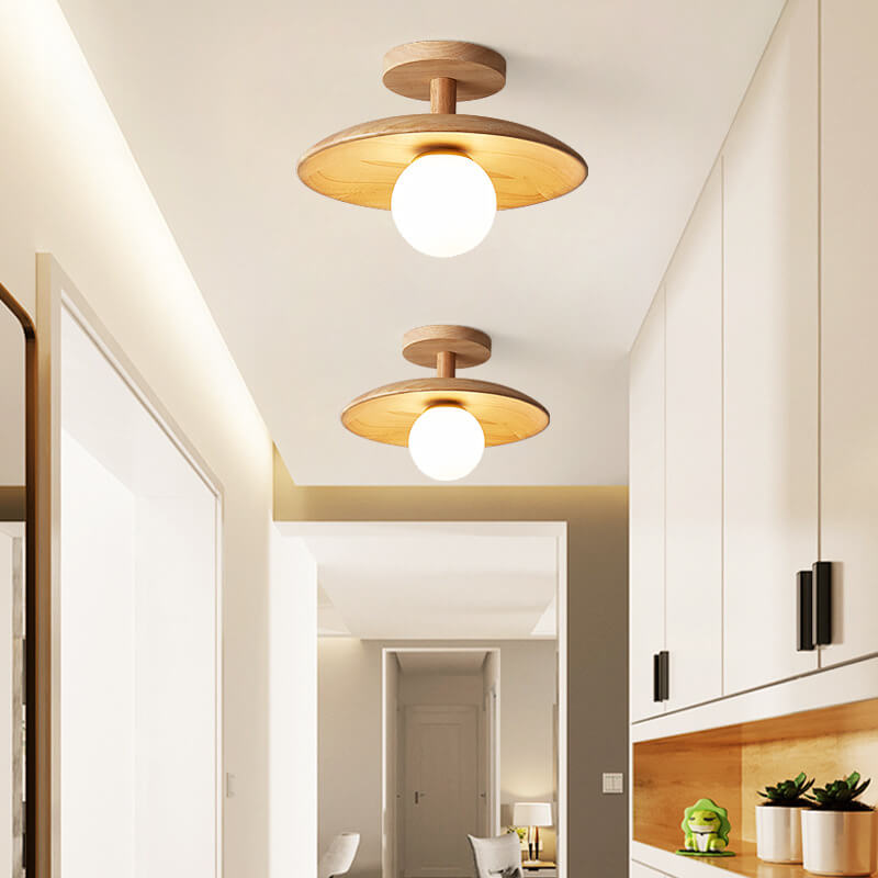Elian – Plafonnier Moderne en Design Bois