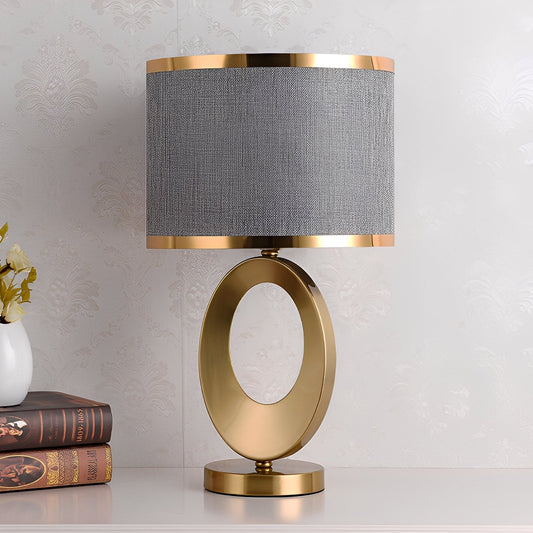 Jordy – Lampe de table de luxe avec abat-jour en tissu