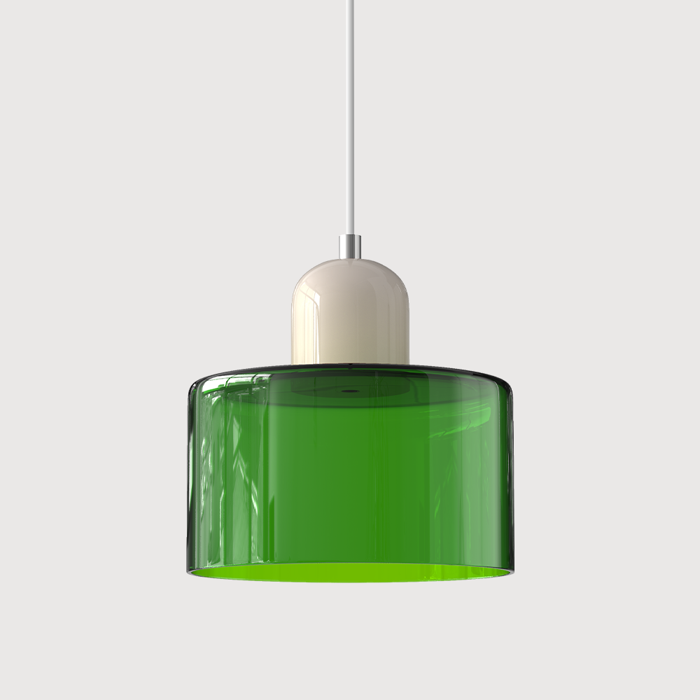 Gelly – Lampe Suspendue en Verre Rond dans le Style Cream Wind