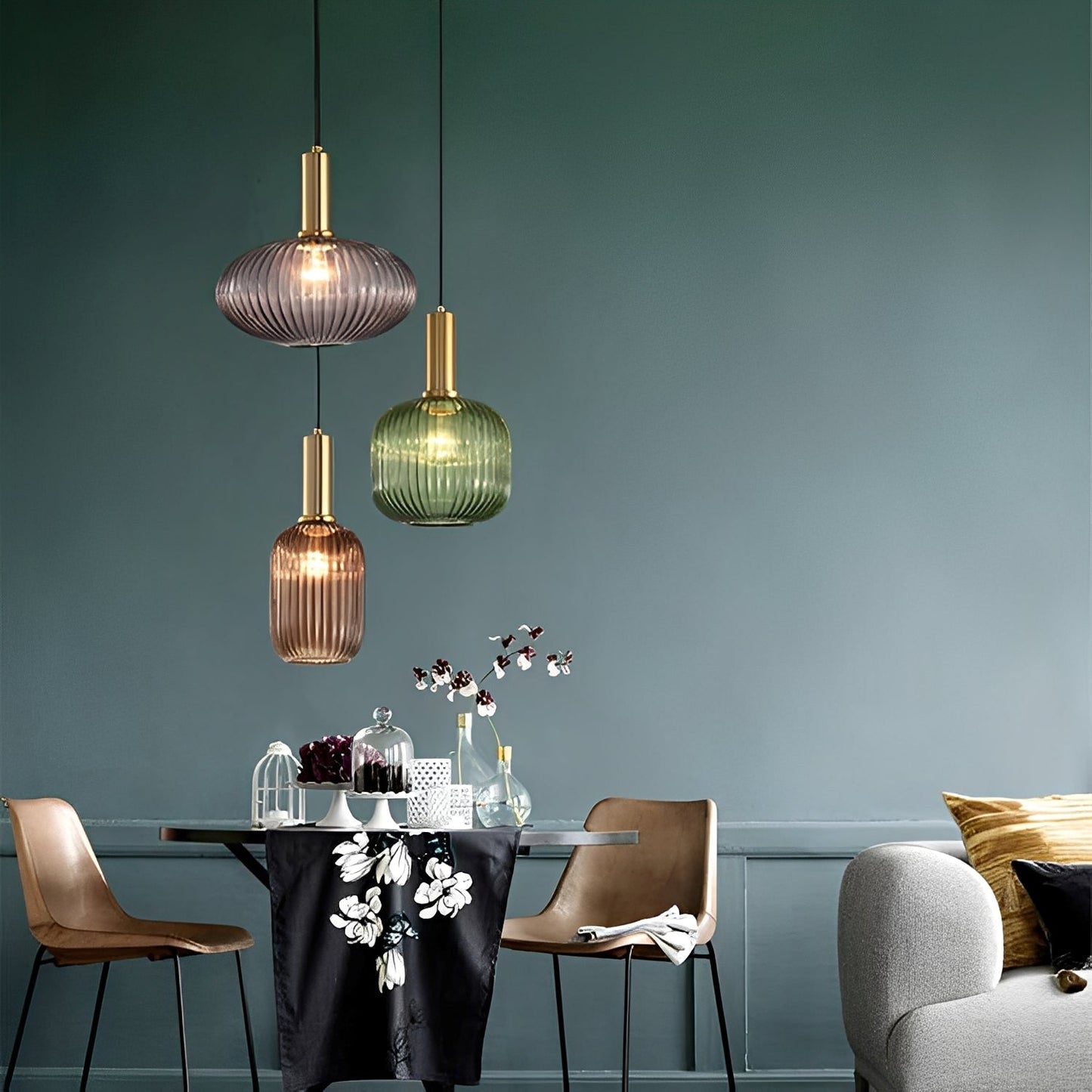 Serava – Suspension rétro en verre