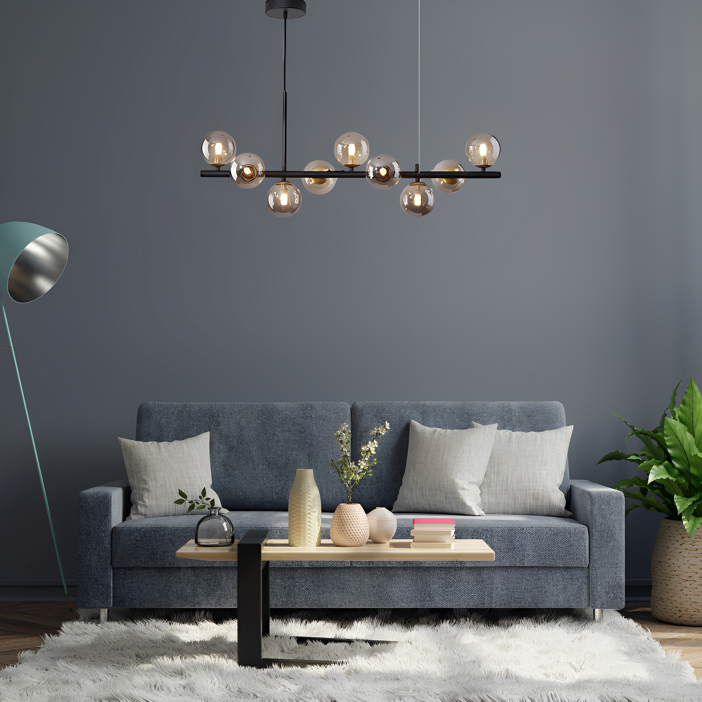 Luca – Suspension Magic Bean en Verre Minimaliste