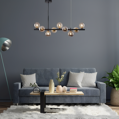 Luca – Suspension Magic Bean en Verre Minimaliste