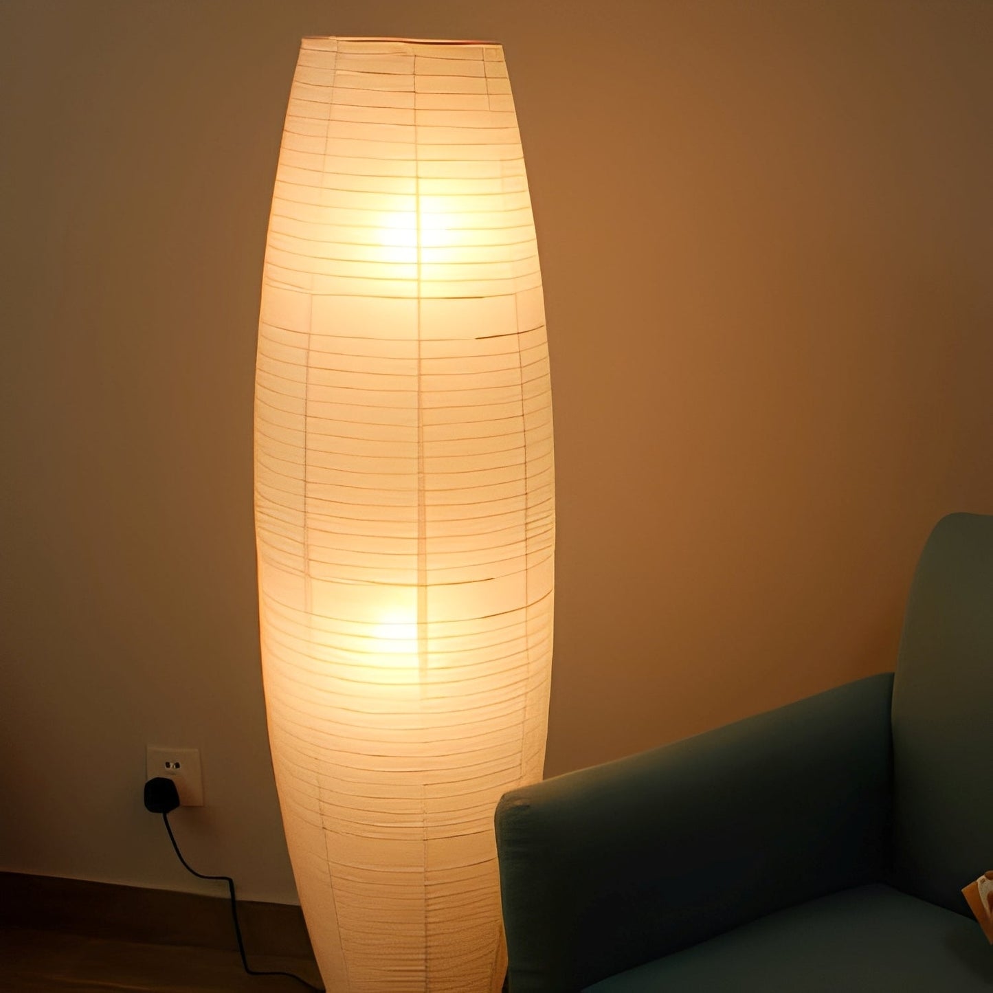 Elina – Lampe de sol en papier de riz nordique