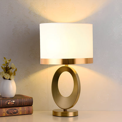 Jordy – Lampe de table de luxe avec abat-jour en tissu