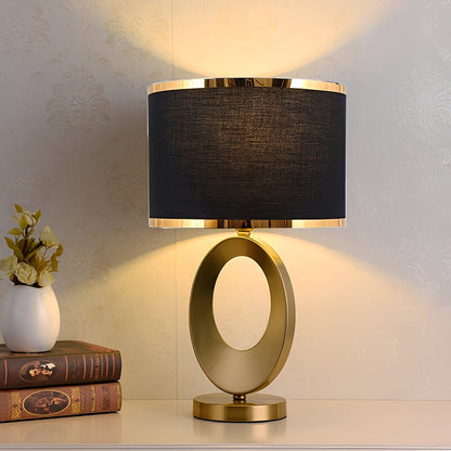 Jordy – Lampe de table de luxe avec abat-jour en tissu