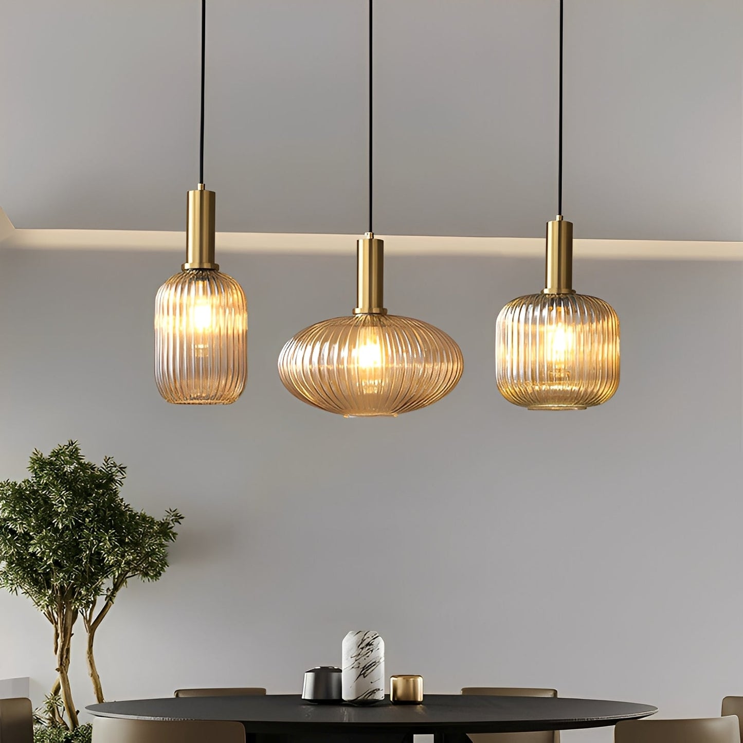 Serava – Suspension rétro en verre