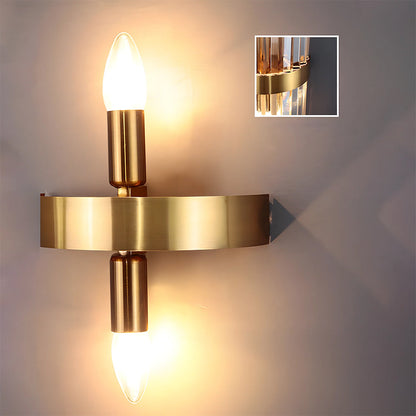 Rafael – Lampe murale contemporaine en acier inoxydable