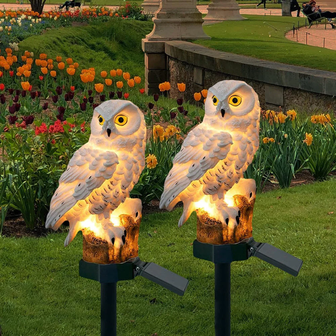 Owlin – Lampe Solaire de Jardin Chouette