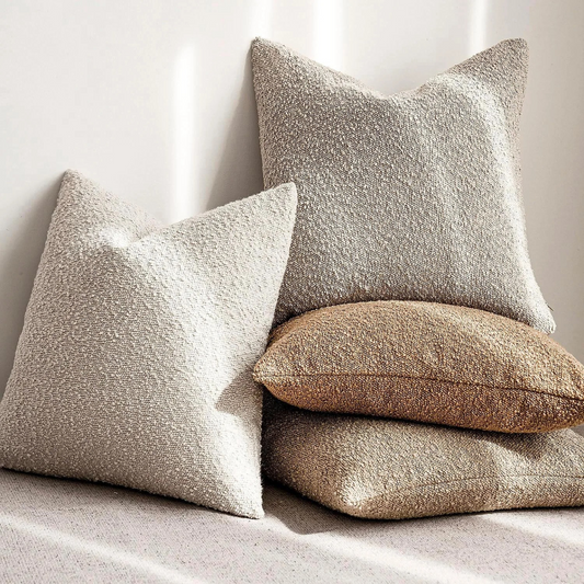 Mira – Douces Housses de Coussin Bouclé