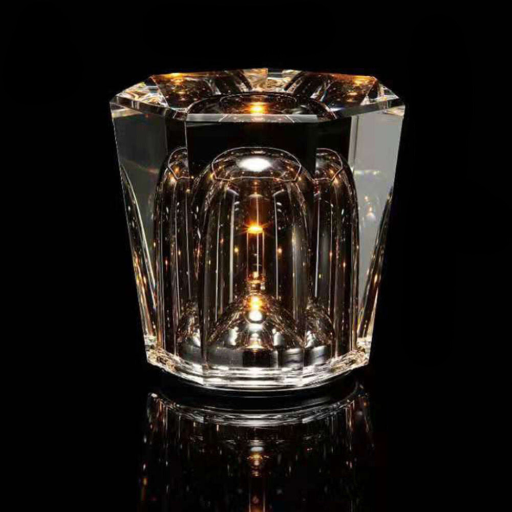 Aurelia – Lampe de table en cristal sans fil avec technologie LED